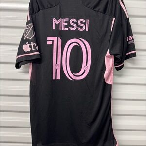 Inter Miami CF Kids Black and Pink Soccer Jersey
